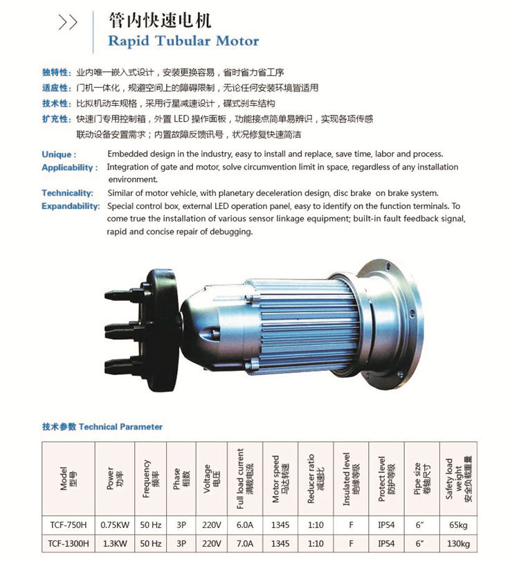 快速門(mén)電機(jī)-內(nèi)置快速門(mén)專用電機(jī)